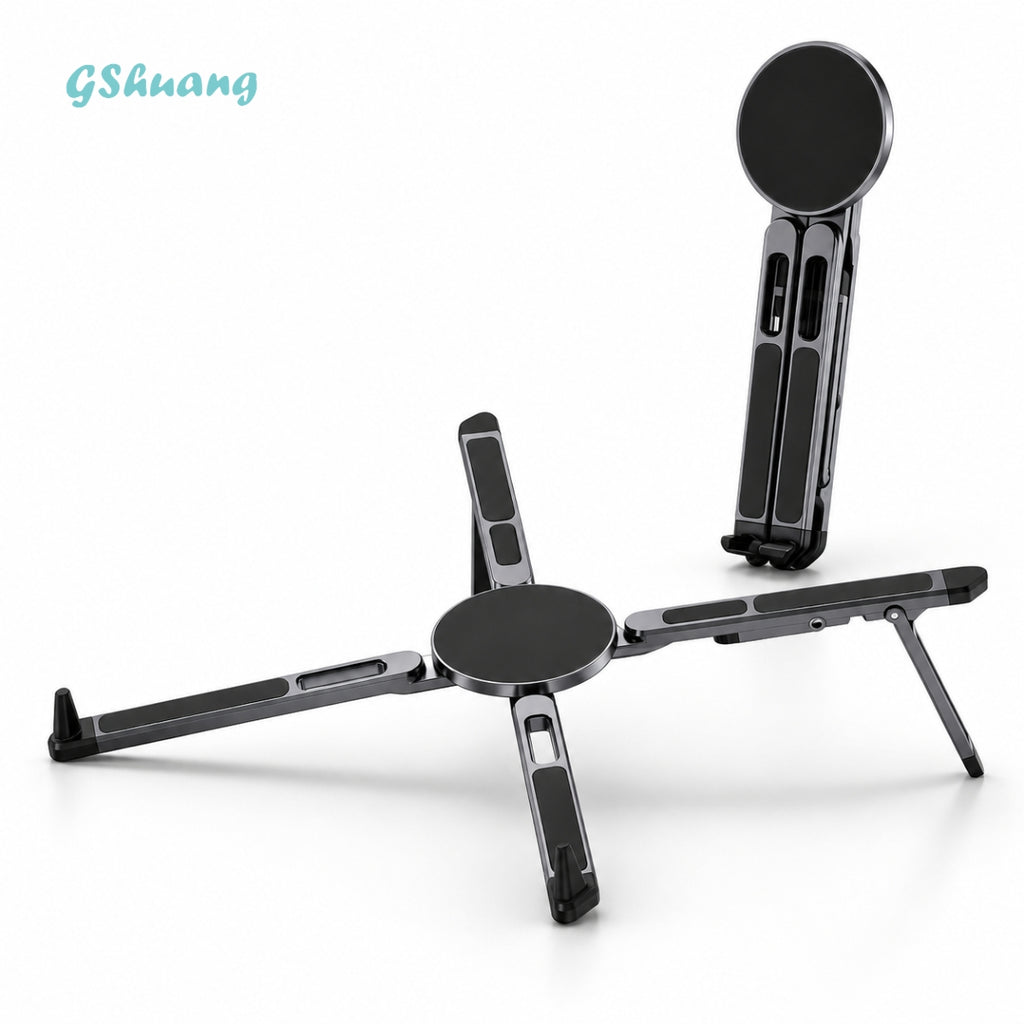 Portable Laptop & Phone Stand – Foldable Adjustable Computer Stand for Mobile Office
