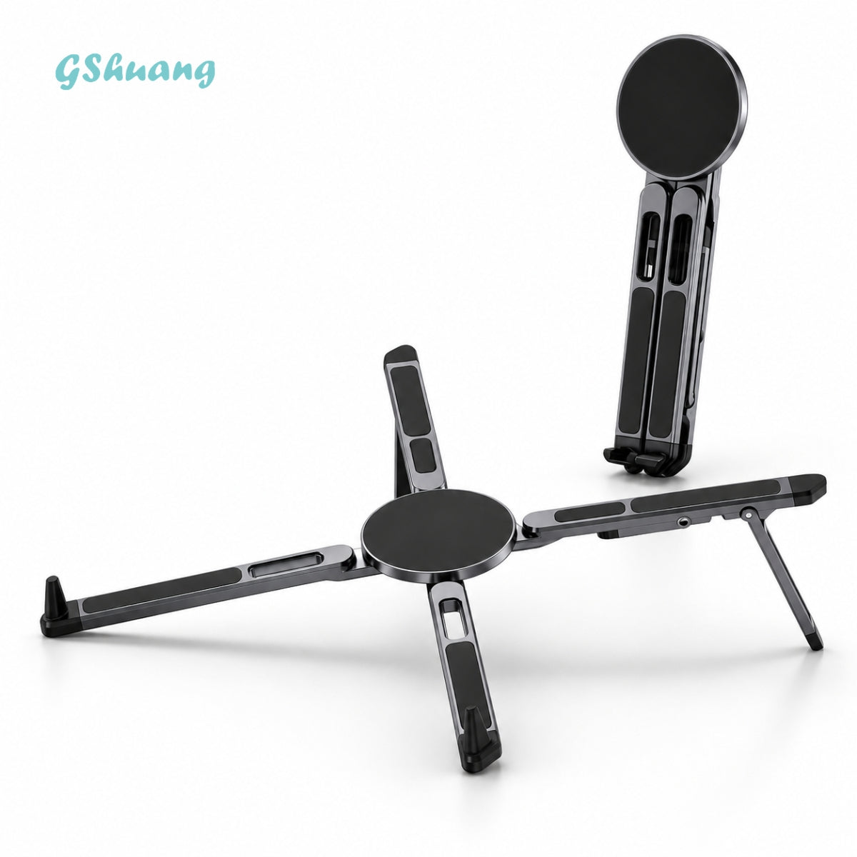 Portable Laptop & Phone Stand – Foldable Adjustable Computer Stand for Mobile Office