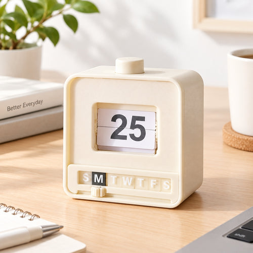 GSHUANG mini flip perpetual desk calendar